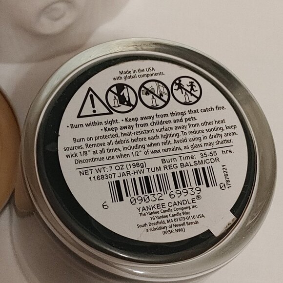 Yankee Candle Balsam & Cedar Single Wick Candle 7oz 198g BNWT - Picture 2 of 5